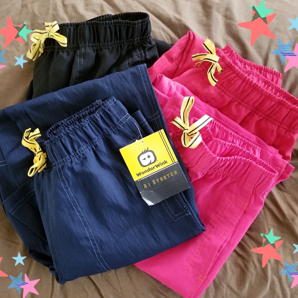 4 PAIR WONDER WINK SCRUB PANTS